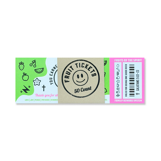 Fruit of the Spirit Family Reward Tickets (50 Count)